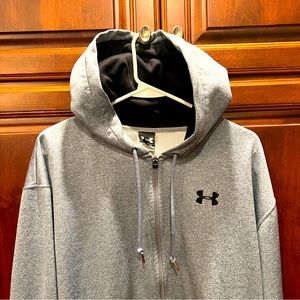 Under Amour, Full Zipper Hoodie, Gray, Large